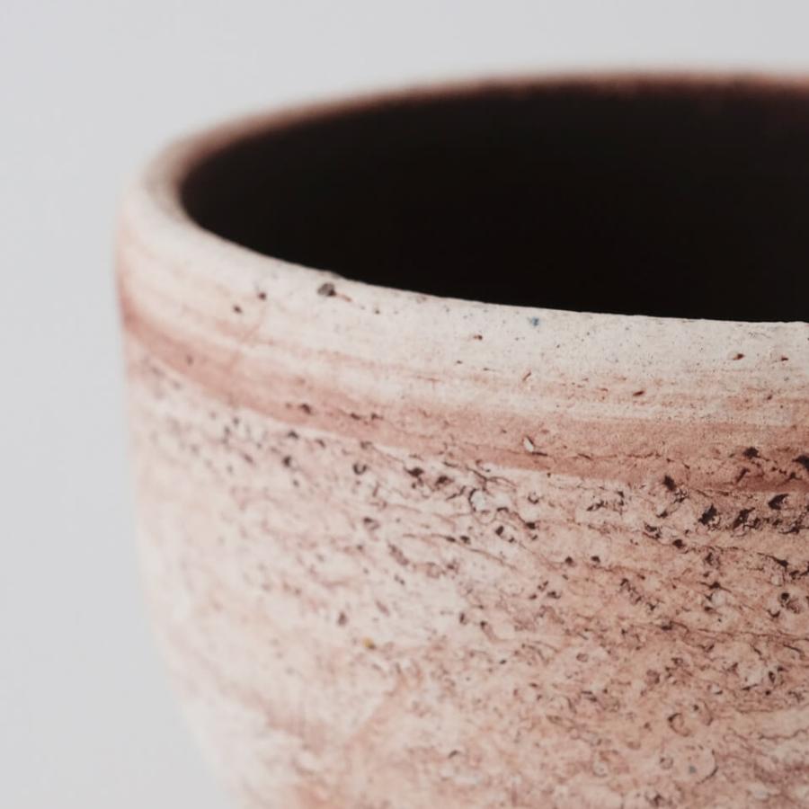 SAISEI【 BOWL 】BROWN Φ9.7cm×H7.4cm 3号 植木鉢 美濃焼 陶磁器 丸型