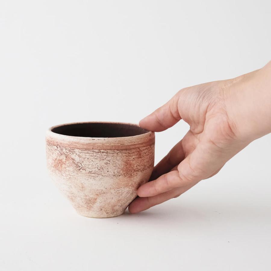 SAISEI【 BOWL 】BROWN Φ9.7cm×H7.4cm 3号 植木鉢 美濃焼 陶磁器 丸型