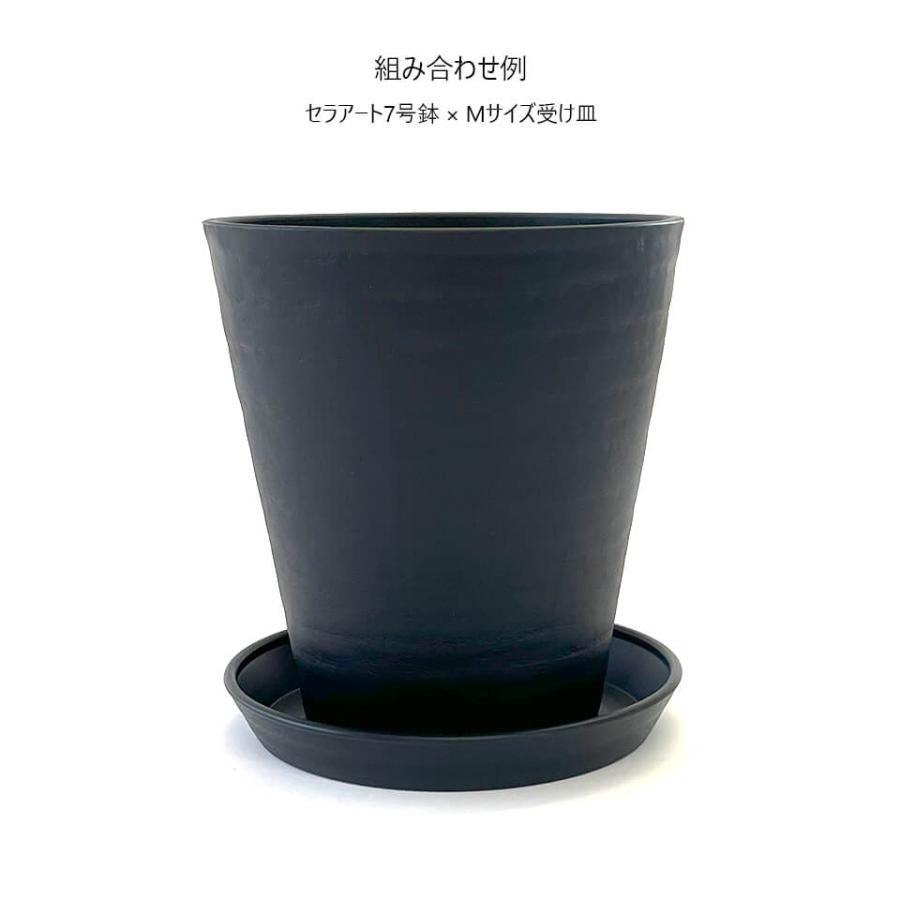 新品 平鉢 植木鉢 プラ鉢 セラアート ノアポット　スリット鉢 鉢皿　受け皿 セラアート 受け皿【Mサイズ】 Φ212×H30mm 植木鉢 受け皿 ソーサー 水