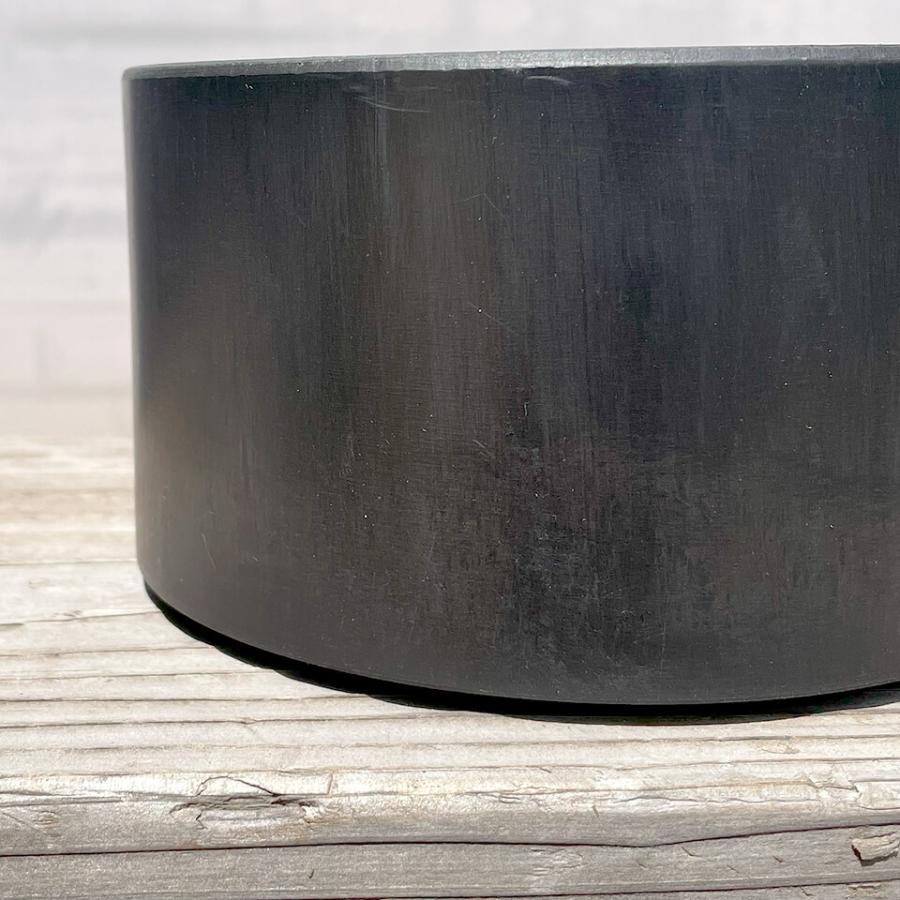 BLACK PLASTIC POT【CYLINDER LOW TYPE】14cm×8cm 黒 プラ鉢 5号