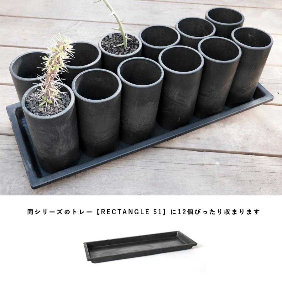 BLACK PLASTIC POT【CYLINDER TALL TYPE】8cm×15cm 黒 プラ鉢 3 BLACK PLASTIC POT【CYLINDER TALL TYPE】8cm×15cm 黒 プラ鉢 3