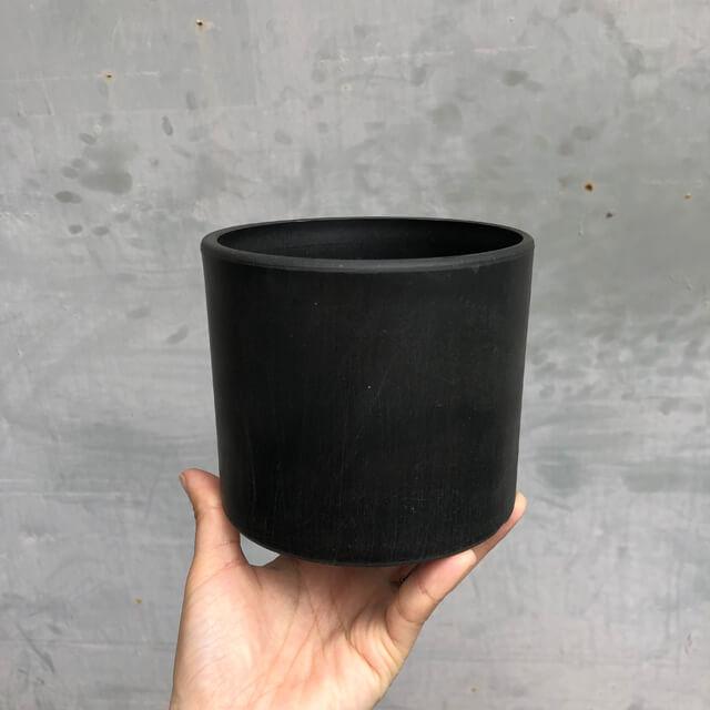 BLACK PLASTIC POT【CYLINDER TYPE】12cm×10cm 黒 プラ鉢 4号 BLACK PLASTIC POT【CYLINDER TYPE】12cm×10cm 黒 プラ鉢 4号