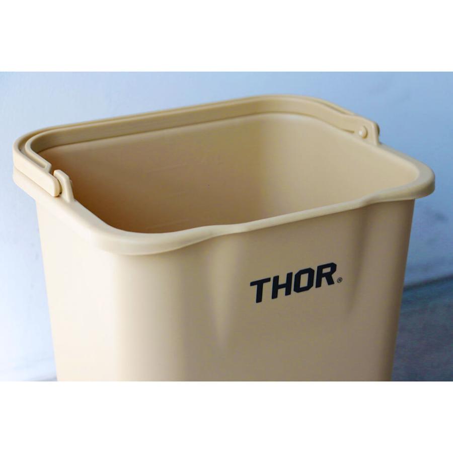 THOR（ソー） THOR／QUADRATE BUCKET【4.7L】バケツ 四角 スクエア 持ち手 プラスチック TRUST おしゃれ ...