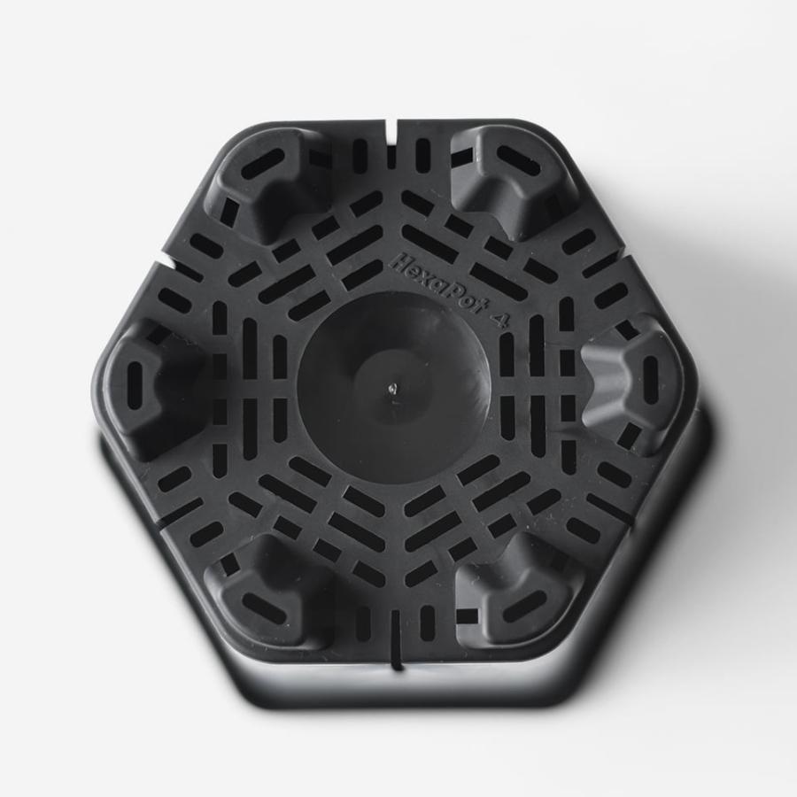 Hexa Pot 4号／植木鉢 スリット鉢 サークリング防止 通気 排水 作業