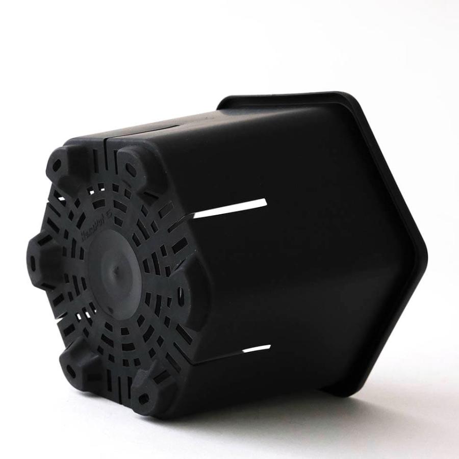 Hexa Pot 5号／植木鉢 スリット鉢 サークリング防止 通気 排水 作業