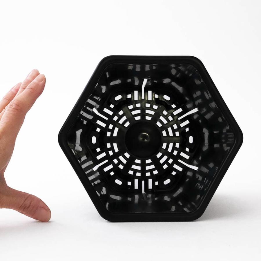 Hexa Pot 5号／植木鉢 スリット鉢 サークリング防止 通気 排水 作業