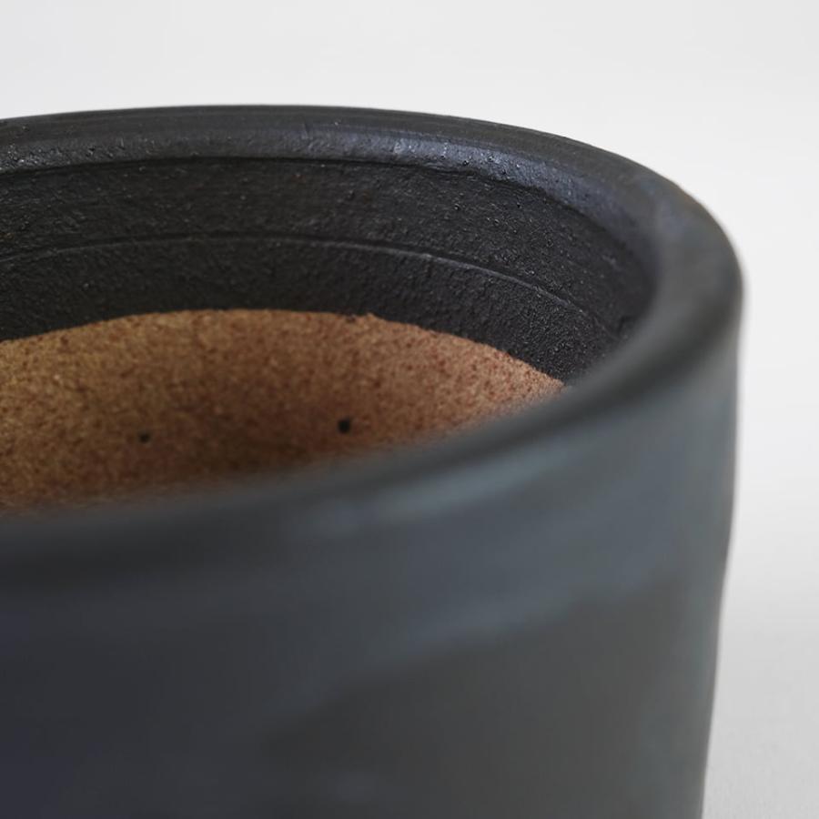 かみ山陶器 万山鉢【SS】φ11cm×H7.5cm 植木鉢 陶器鉢 3.5号 4号 金彩