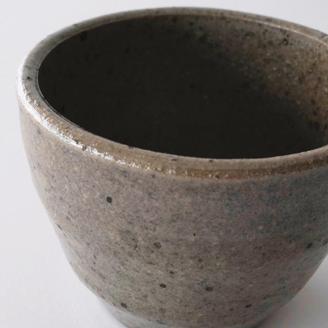 常滑焼【 Lisse 】φ12×H8.5cm 植木鉢 受皿付 4号 シンプル 陶器 渋い