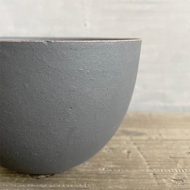 KAMIYAMA BLACK MATTE POT【黒マット丸 4号】ROUND TYPE 12.5cm×8.5cm