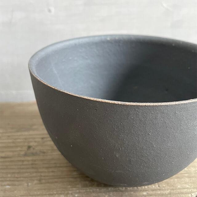 KAMIYAMA BLACK MATTE POT【黒マット丸 4号】ROUND TYPE 12.5cm×8.5cm