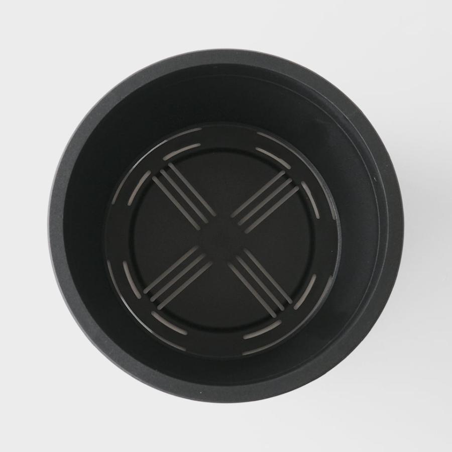 Maceta PlasticPot／BasicLow【Size6】Φ141mm×H75mm 内径127mm マセタ プラ鉢 植木鉢 黒 マット 艶消し 排水性 おしゃれ 室内 浅鉢 5号 実生 子株 |  | 05