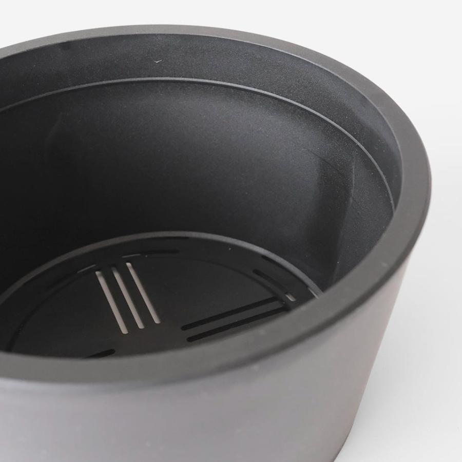 Maceta PlasticPot／BasicLow【Size6】Φ141mm×H75mm 内径127mm マセタ プラ鉢 植木鉢 黒 マット 艶消し 排水性 おしゃれ 室内 浅鉢 5号 実生 子株 |  | 07