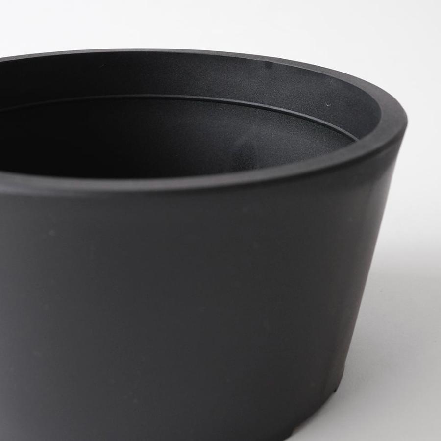 Maceta PlasticPot／BasicLow【Size6】Φ141mm×H75mm 内径127mm マセタ プラ鉢 植木鉢 黒 マット 艶消し 排水性 おしゃれ 室内 浅鉢 5号 実生 子株 |  | 08
