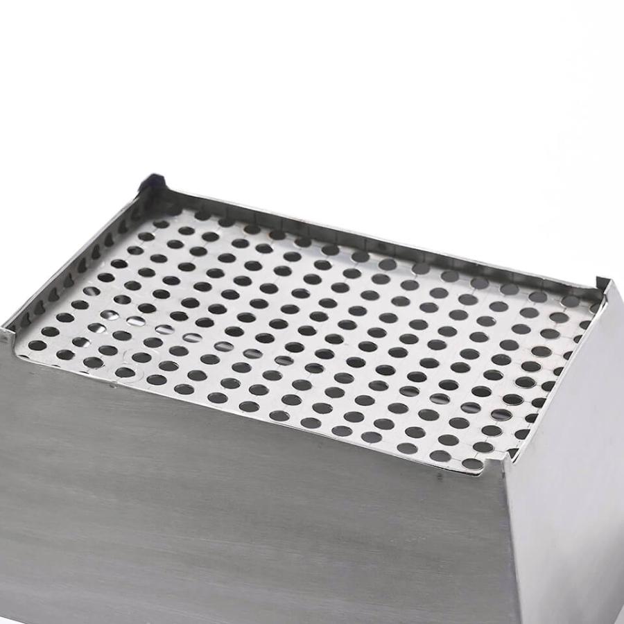 メタルスクエアプランター 23cm×18cm 植木鉢 盆栽 ステンレス 真鍮 銅