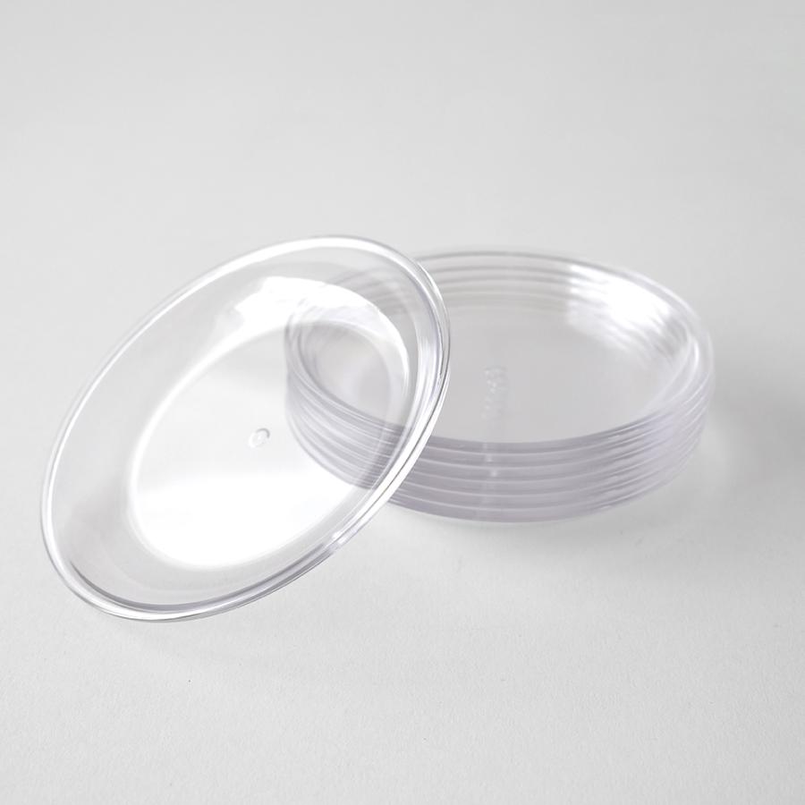 MIERU SAUCER【 Mサイズ 】4号 12cm 透明 クリア 受け皿 鉢皿 SCOOP