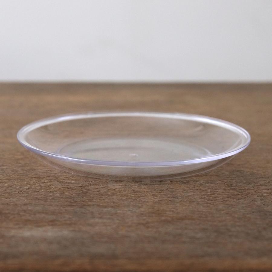 MIERU SAUCER【 Mサイズ 】4号 12cm 透明 クリア 受け皿 鉢皿 SCOOP