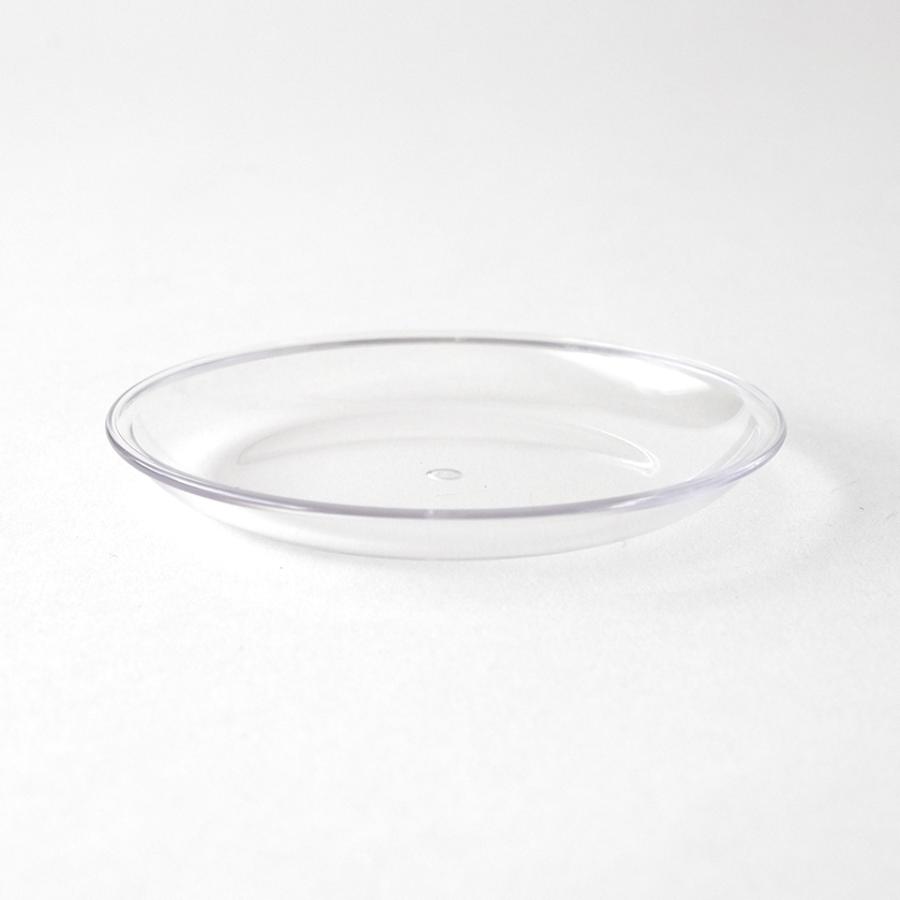 MIERU SAUCER【 Sサイズ 】3号 9.7cm 透明 クリア 受け皿 鉢皿 SCOOP