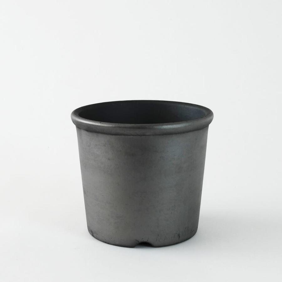 SMOKED POT【 菊鉢 】5号 Φ16cm×H14cm 陶器 植木鉢 いぶし鉢 SMOKED POT【 菊鉢 】5号 Φ16cm×H14cm 陶器 植木鉢 いぶし鉢