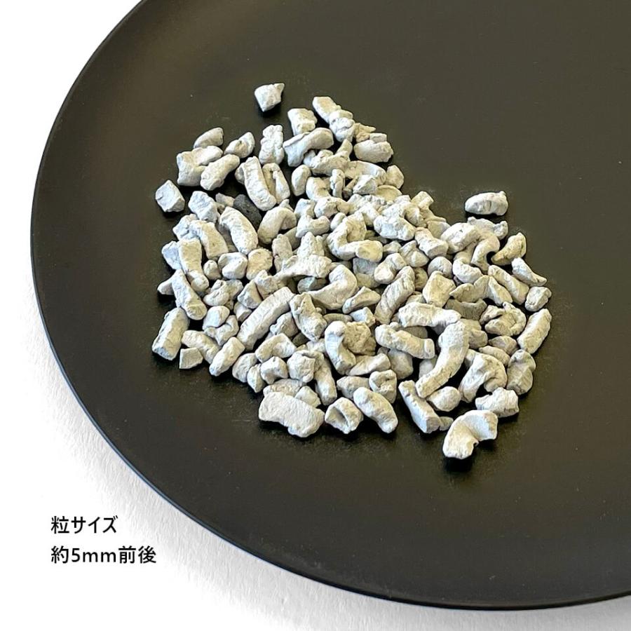 テラチップ【GRAY】600ml いぶし 化粧石 化粧砂 多孔質 用土 水はけ 通気性 排水性 根腐れ防止 盆栽 ハイドロカルチャー アガベ おしゃれ かっこいい｜shallowplants｜03