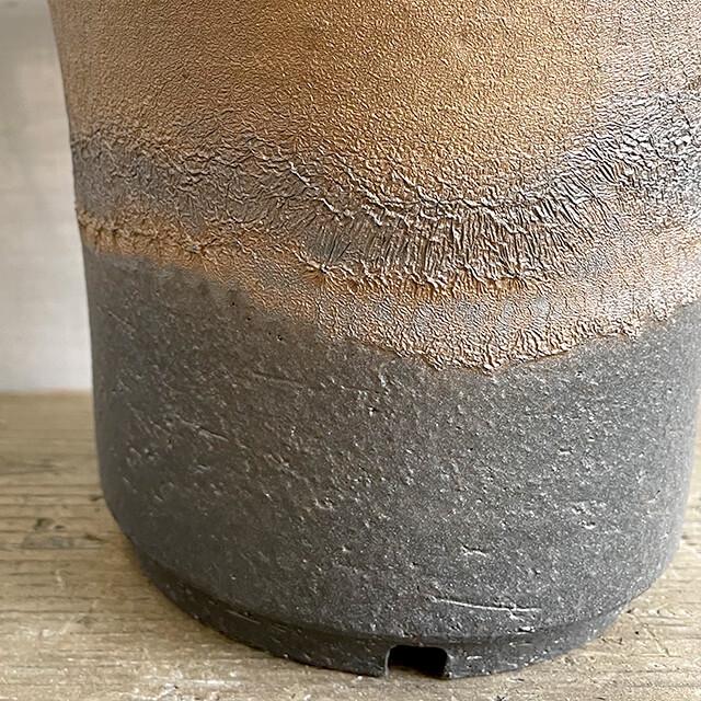 KAMIYAMA -OOSORI- POT【金彩 6号】18.5cm×15.5cm かみ山陶器 信楽焼