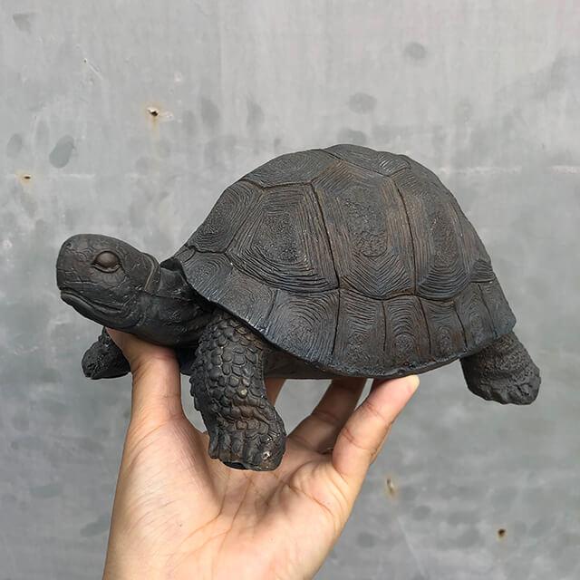 オブジェ オーナメント【リクガメ】亀 カメ 動物 ガーデニング 置物