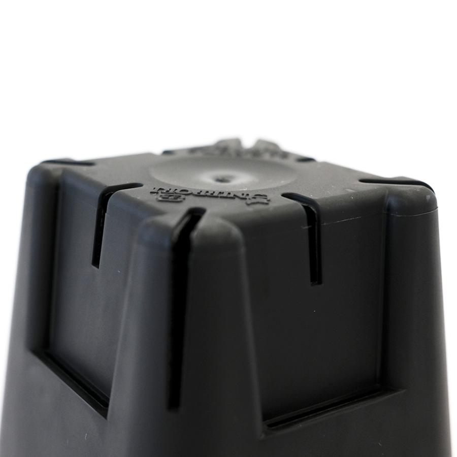 単品】プレステラ【 75 】64mm×57mm 2.5号 黒 スリット鉢 プラ鉢 育成