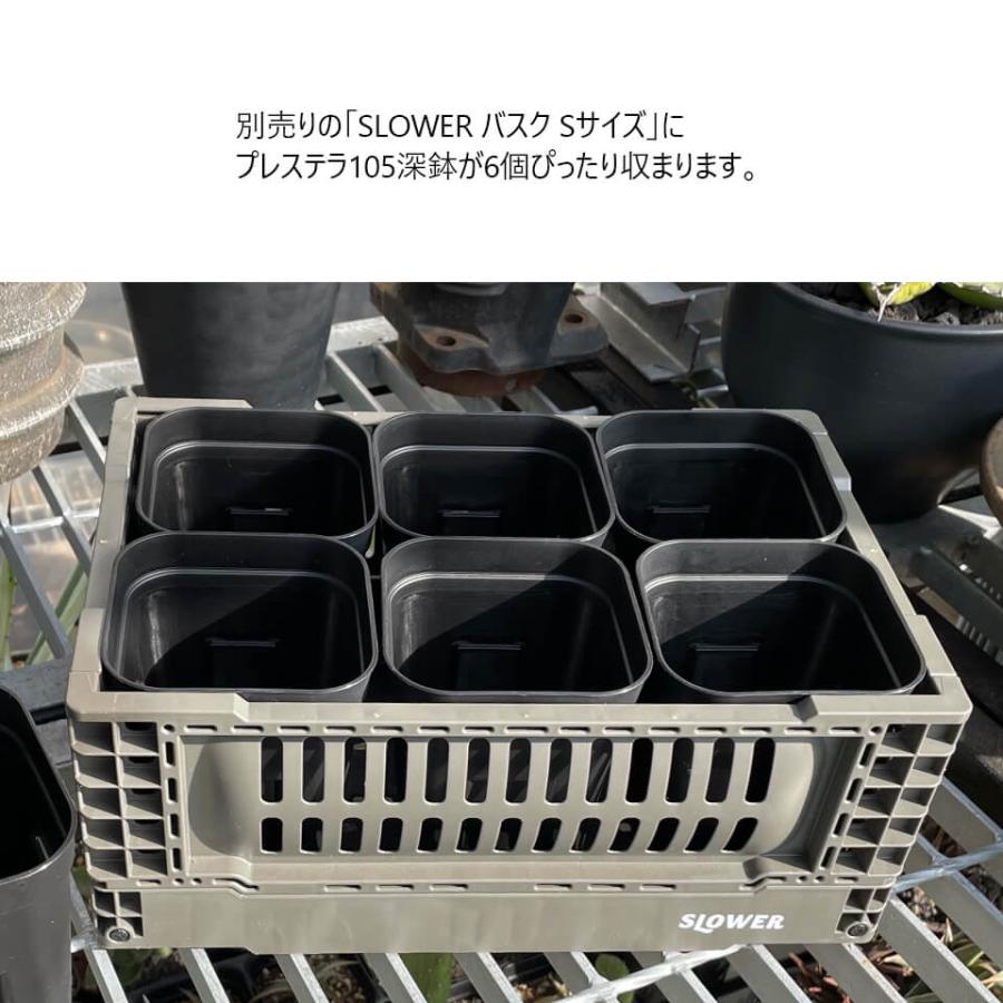 単品】プレステラ【 深鉢105 】 92mm×120mm 3号 単品 黒 長鉢 単品】プレステラ【 深鉢105 】 92mm×120mm 3号 単品 黒 長鉢