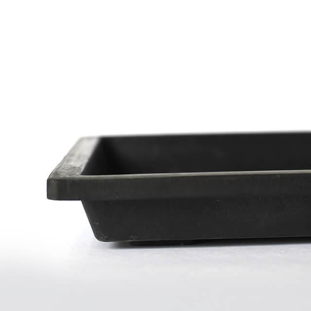 ♦︎限定★neru design works O-sara22 ブラック BK 皿 BLACK PLASTIC SAUCER【RECTANGLE 44】 44cm ブラックポット
