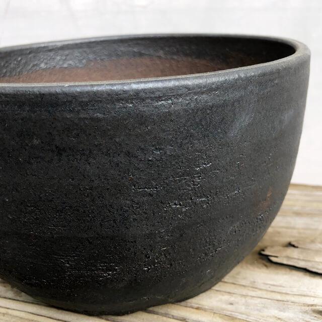 KAMIYAMA SHIRIMARU【黒マット尻丸5号】14cm×9cm 5号 かみ山陶器