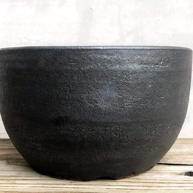 KAMIYAMA SHIRIMARU【黒マット尻丸6号】18cm×11cm 6号 かみ山陶器