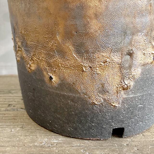 KAMIYAMA -STANDARD- POT【金彩 5号】15cm×13cm かみ山陶器 信楽焼