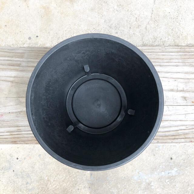 BLACK PLASTIC POT【STANDARD TYPE】17cm×13.5cm 黒 プラ鉢 6号 植木鉢 ブラックポット おしゃれ かっこいい 厚い 鉢カバー marvista greenship |  | 03