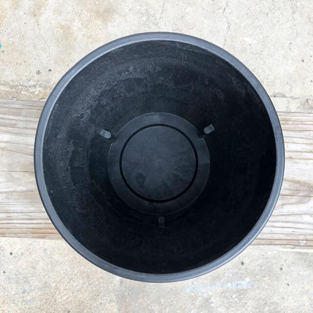 BLACK PLASTIC POT【STANDARD TYPE】20cm×18cm 黒 プラ鉢 7号 植木鉢 ブラックポット おしゃれ かっこいい 厚い 大きい 鉢カバー marvista greenship |  | 03