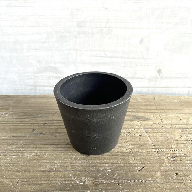 BLACK PLASTIC POT【STANDARD TYPE】8cm×6.5cm 黒 プラ鉢 3号 植木鉢 ブラックポット おしゃれ かっこいい 厚い 小さい 鉢カバー marvista greenship |  | 01