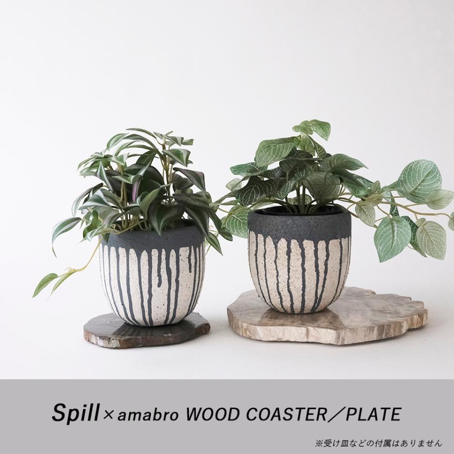 Spill／植木鉢 セメント鉢 鉢カバー 3号 4号 直径12cm オフホワイト