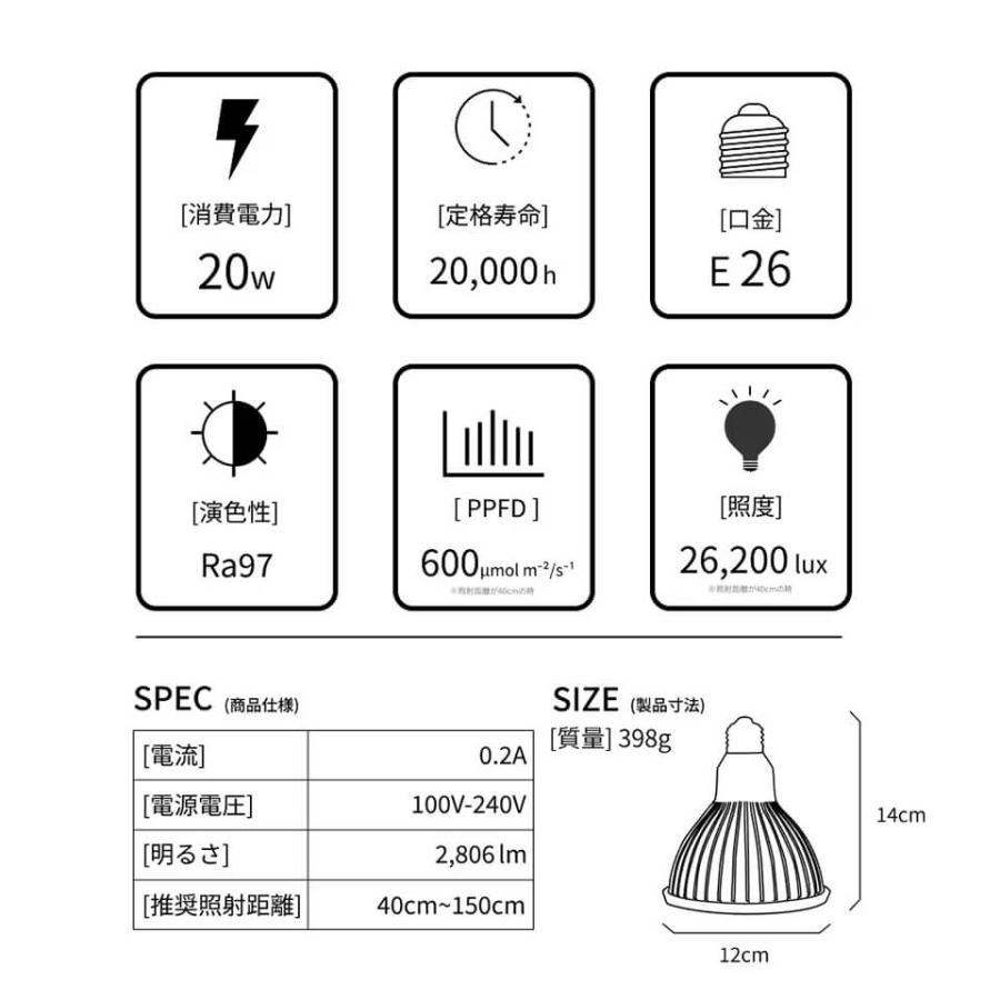 ツクヨミ【LED 20W】植物育成ライト BARREL 水槽用照明 アクアリウム