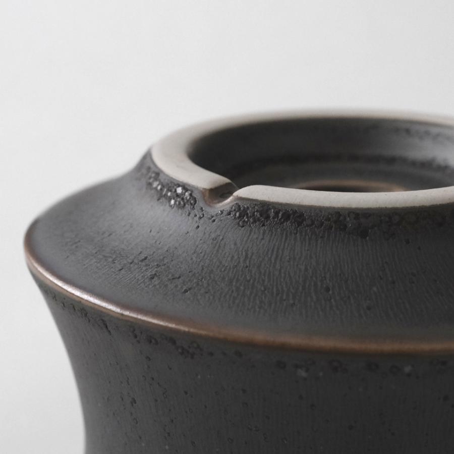 Alloy【 M 】4号 Φ11.7cm×H9.6cm 植木鉢 受け皿付 グレー 個性的