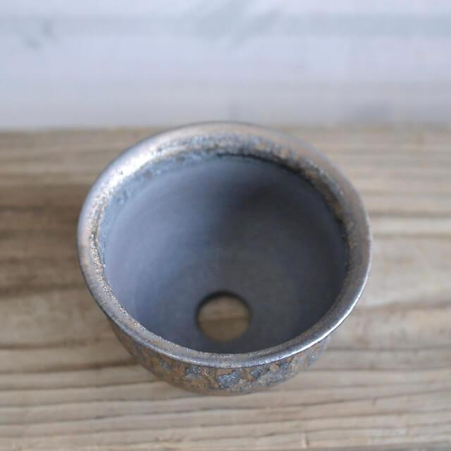 KAMIYAMA GOLD YOUHEN POT【金窯変 丸鉢 4号】ROUND TYPE 13cm×8cm