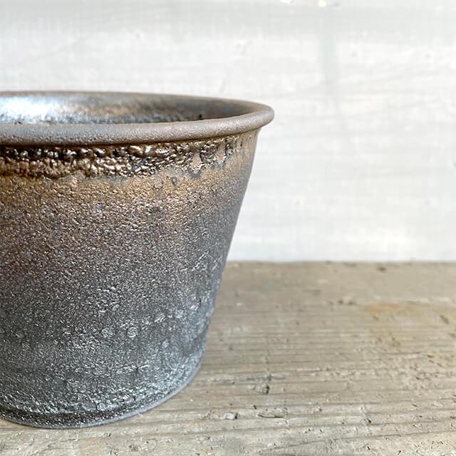 KAMIYAMA GOLD YOUHEN POT【金窯変スタンダード鉢 4号】 STANDARD TYPE