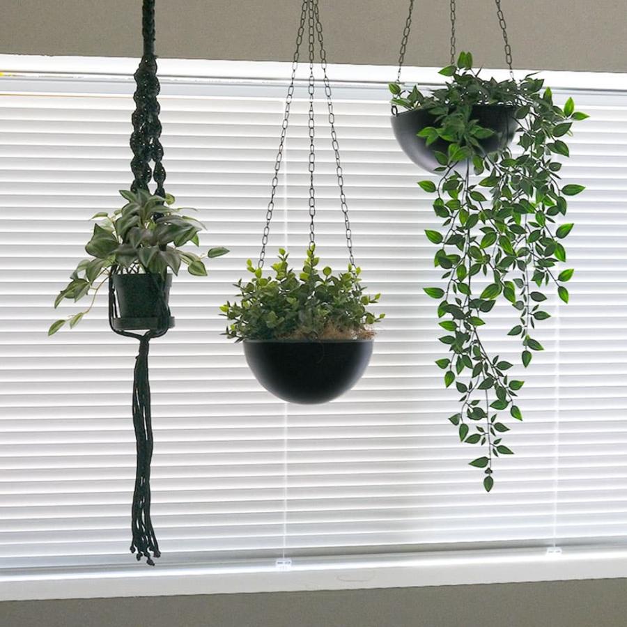 BLACK IRON HANG／ブラックアイアンハング ハンギングプランター 20cm