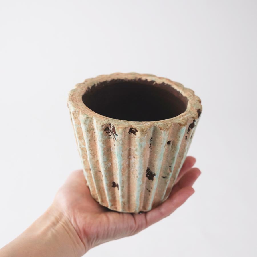 MARI-POT【サンドマーブル】植木鉢 陶器 4号 おしゃれ 北欧ガーデン
