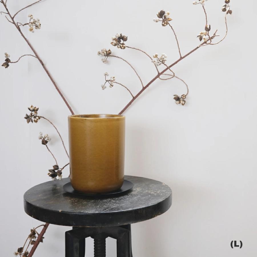 美濃焼 MIYABI-POT【 KARASHI 】選べる3サイズ 植木鉢 受皿付