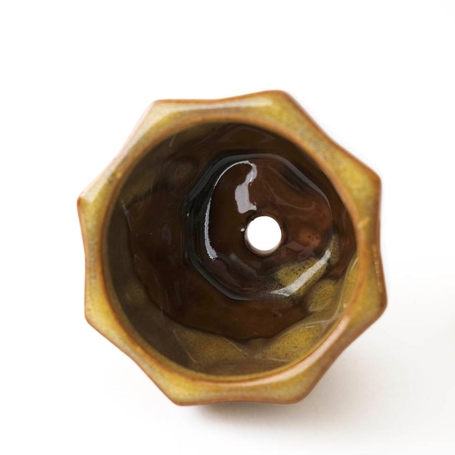 ソルオクタ／Φ9cm×H7.5cm ／陶器 植木鉢 2号 鉢外寸Φ7.5cm×H6cm／受皿