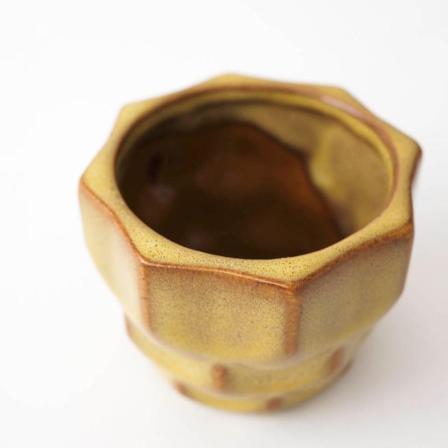 ソルオクタ／Φ9cm×H7.5cm ／陶器 植木鉢 2号 鉢外寸Φ7.5cm×H6cm／受皿