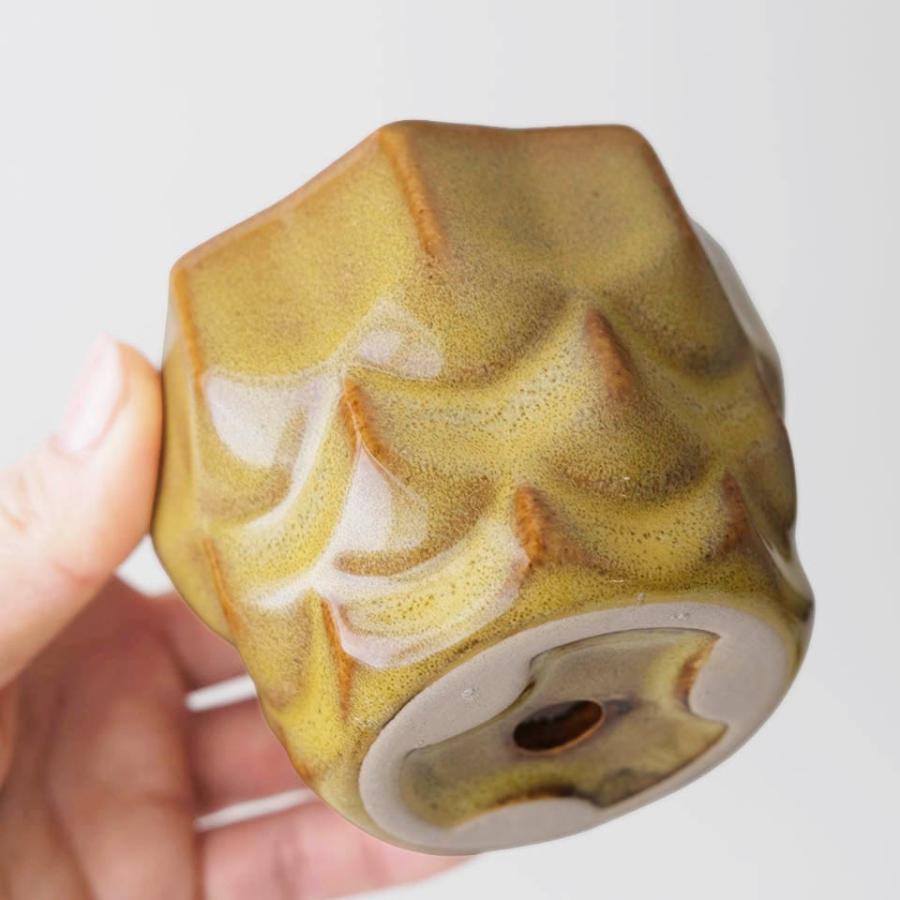 ソルオクタ／Φ9cm×H7.5cm ／陶器 植木鉢 2号 鉢外寸Φ7.5cm×H6cm／受皿