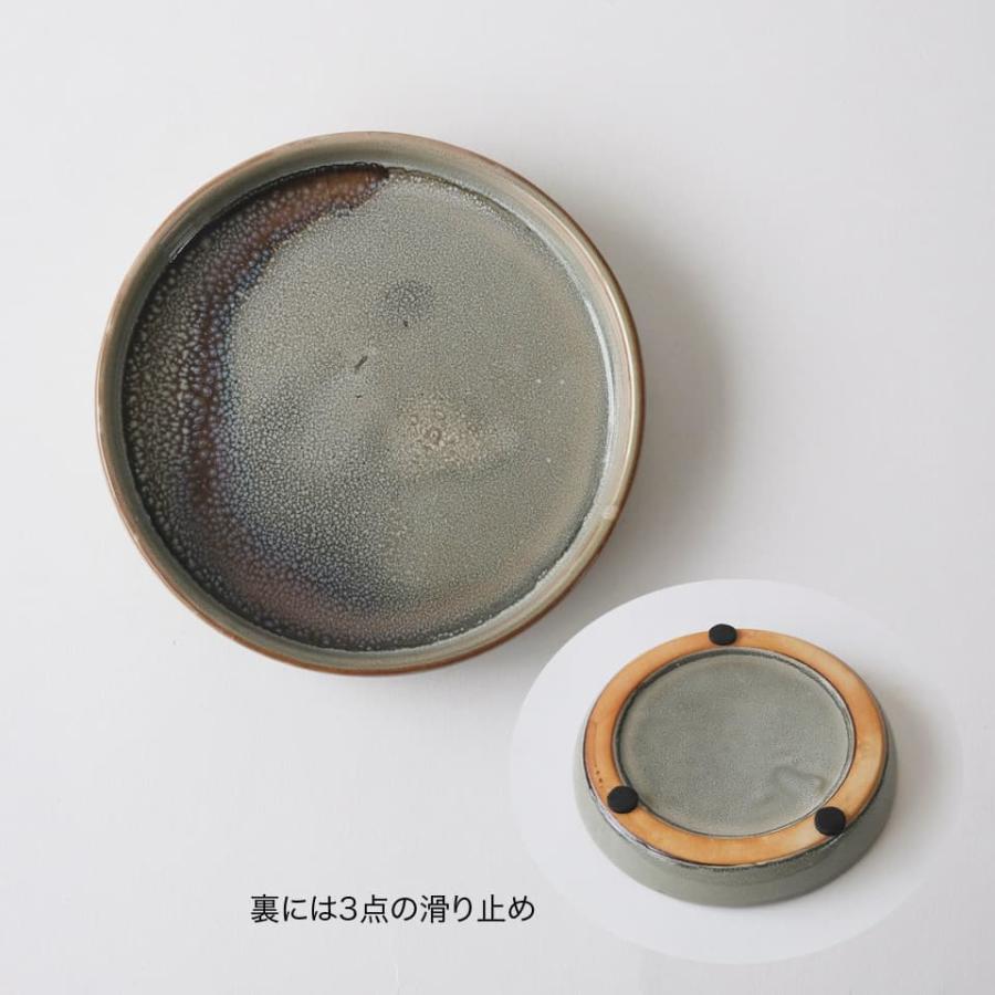 ソルトゲ【グレー】 Φ18cm×14cm 植木鉢 受け皿付 5号 陶器 棘 球形