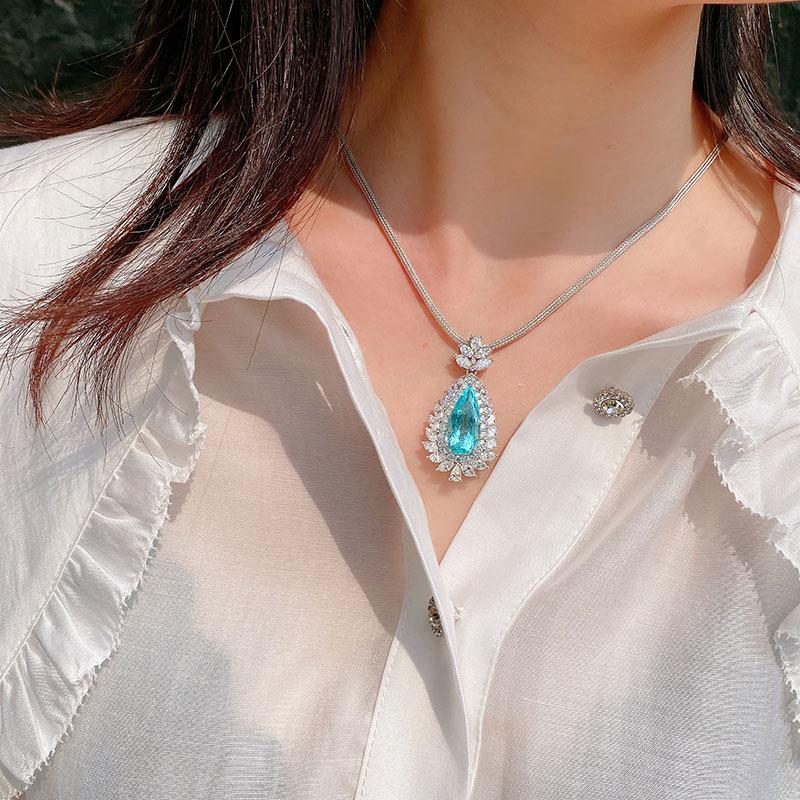 ギラギラパライバネックレス ビズー公式】パライバ トルマリン K18(18金) ネックレス アン | 希少石