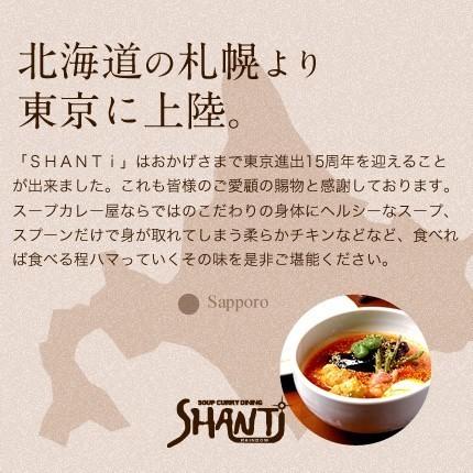 北海道札幌発祥のSHANTi（シャンティ）オリジナルスープカレー スペシャル8個セット＜辛さ選べる２〜10ボーガ＞ |  | 05