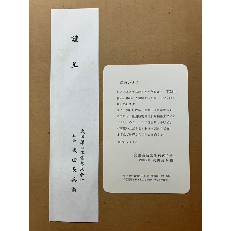 薬用植物画譜 画：小磯良平 武田薬品：発行 CK01-4 : 写楽堂古書店
