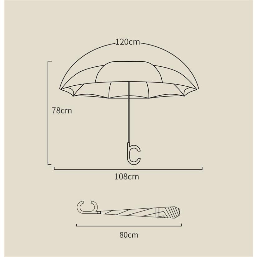 逆さ傘 ワンタッチ 自動開閉 晴雨兼用 完全遮光 紫外線 8本骨 無地 反射テープ 折り畳み UVカット 雨傘 日傘 折りたたみ 強力撥水 遮熱 耐風｜share-21｜16